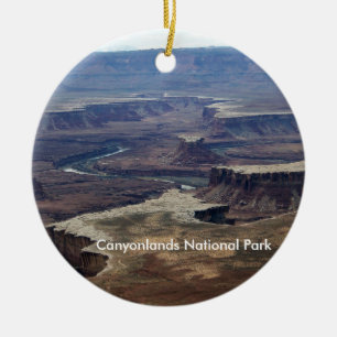Canyonlands nationalparkprydnad julgransprydnad keramik