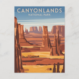 Canyonlands nationalparks Vintage Vykort