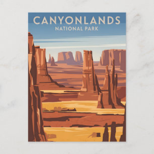 Canyonlands nationalparks Vintage Vykort
