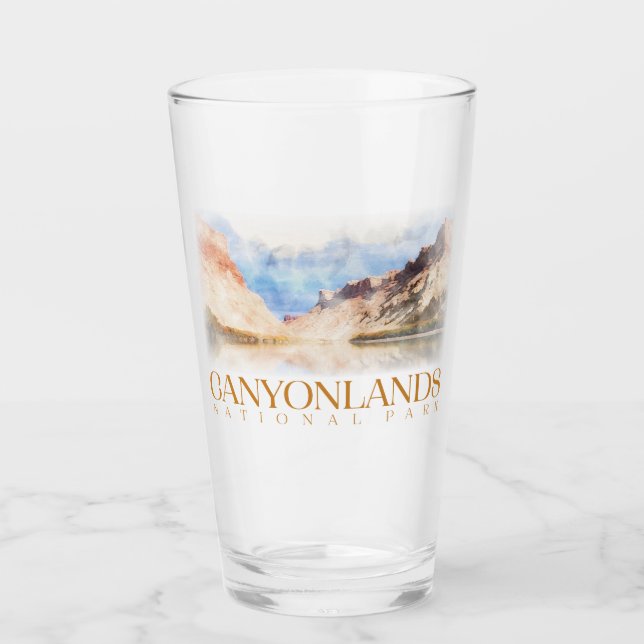 Canyonlands Pint Glass, nationalparken Tumbler Glaskopp (Framsida)