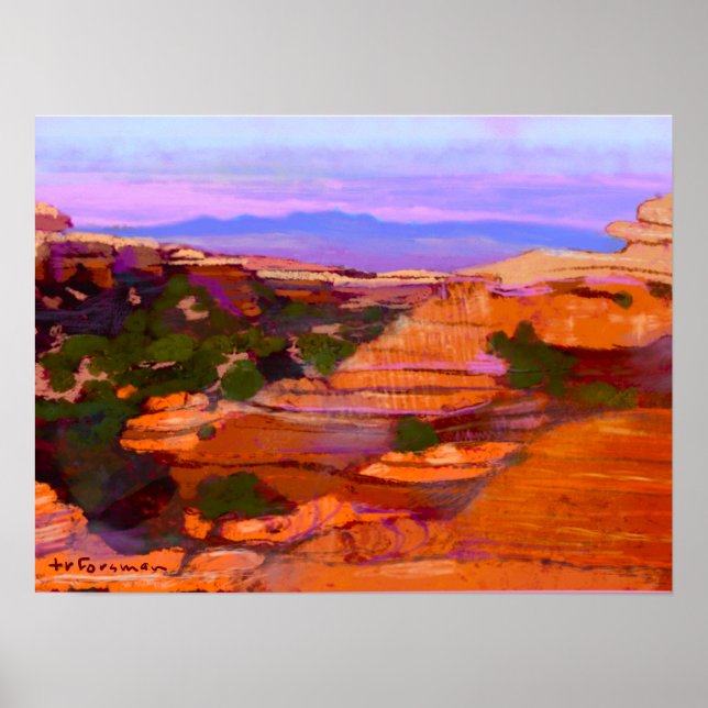 Canyonlands, USA PAINTING ©TR FORSMAN Poster (Framsidan)