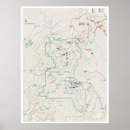Canyonlands (Utah) karta poster