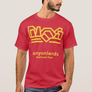 Canyonlands Utah Minimalist Retro Graphic 98  T Shirt