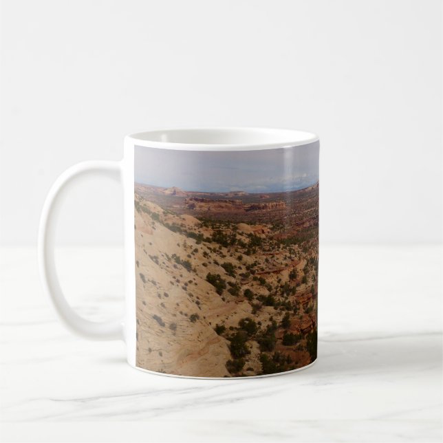 Canyonlands View från Nacke Vår Trail Kaffemugg (Vänster)