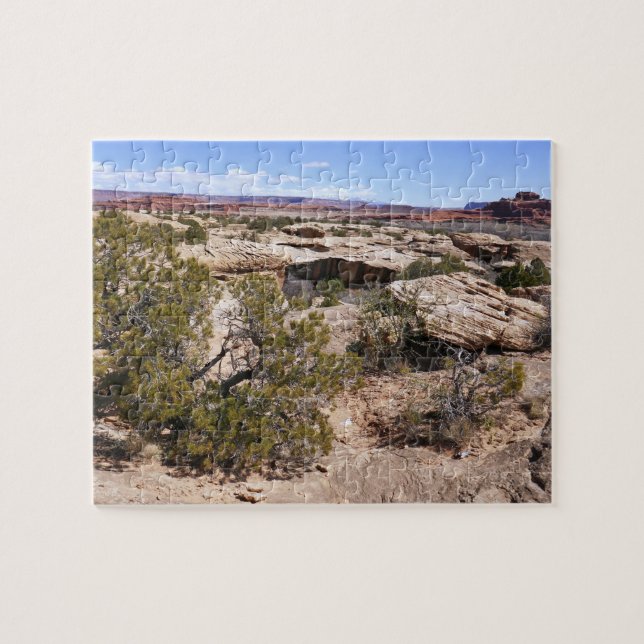 Canyonlands Vy från Cave Springs Trail Pussel (Horisontell)