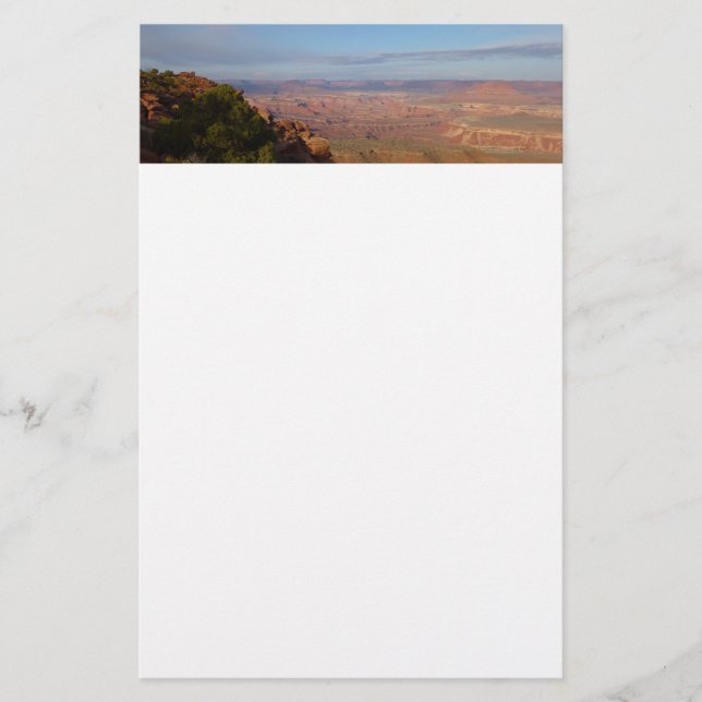 Canyonlands vy från Grand View Point Trail Brevpapper (Framsida)