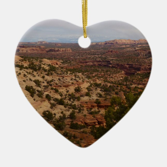 Canyonlands vy från Neck Springs Trail Julgransprydnad Keramik (Framsidan)