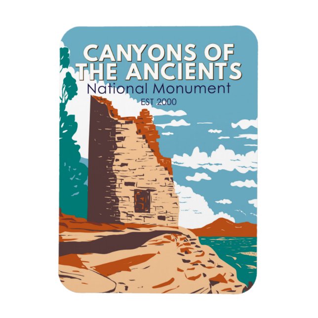 Canyons of the Ancients National Monument Colorado Magnet (Vertikal)