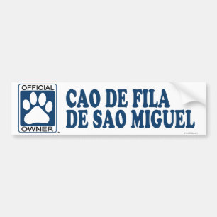 Cao De Fila De SaoMiguel blått Bildekal