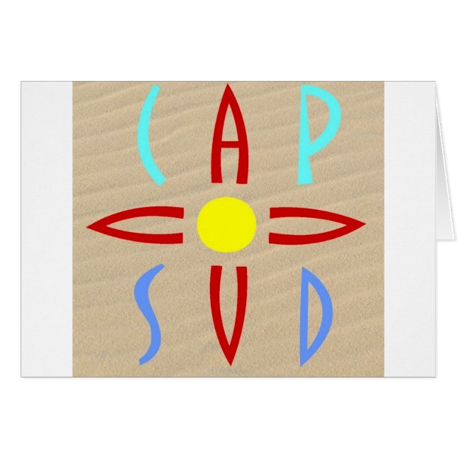 Cap au Sud Hälsningskort (Framsidan Horizontal)