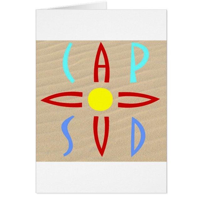 Cap au Sud Hälsningskort (Framsidan)