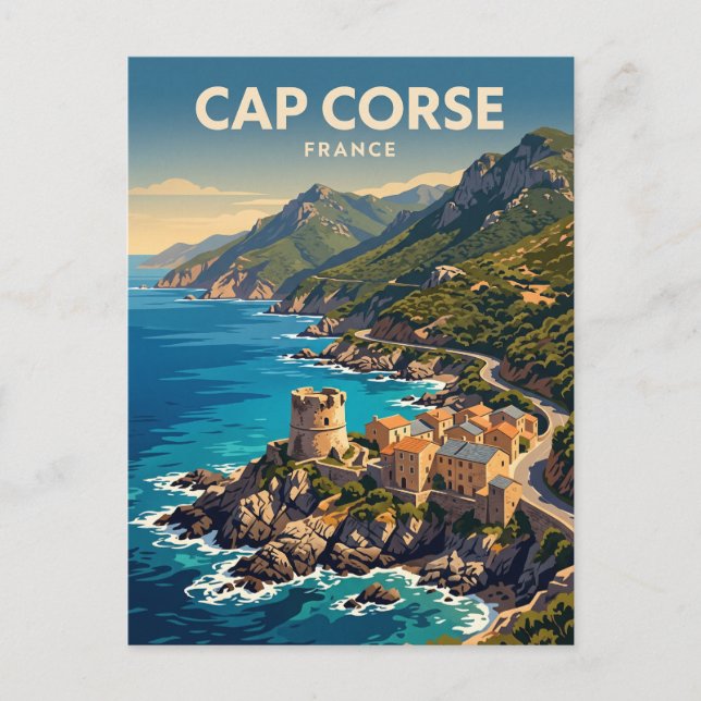 Cap Corse Frankrike Vykort (Framsida)