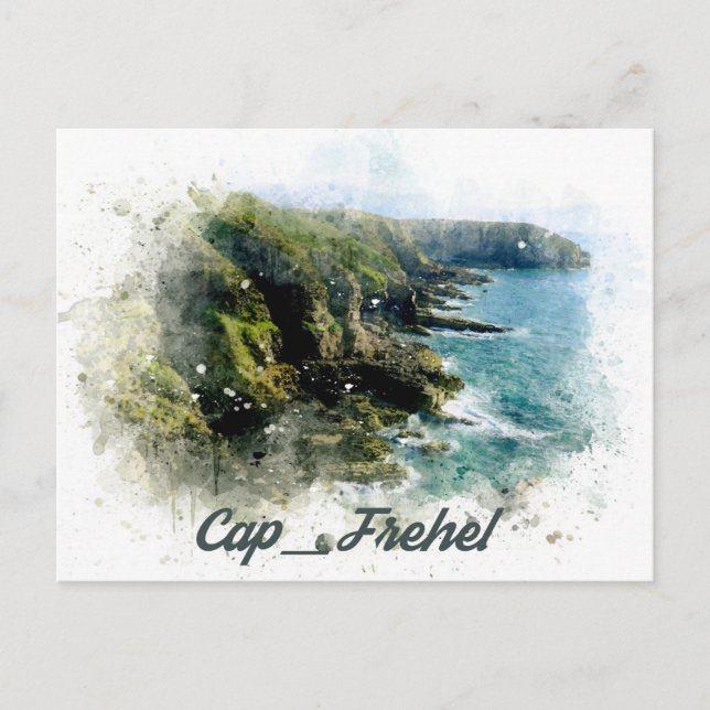 Cap Frehel Brittany Frankrike Travel Vykort (Framsida)