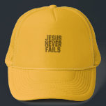 Cap Jesus Never Fails Keps<br><div class="desc">Cap - Boné Jesus Never Fails.</div>