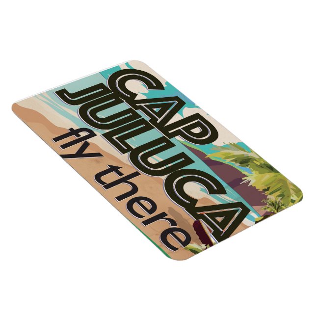 Cap Juluca Anguilla Vintage semesterplakat Magnet (Högersidan)
