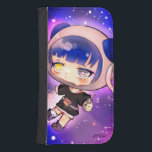 Capa carteira da APOLLA Galaxy S4 Plånbok<br><div class="desc">menina astronauta , estampa estilo design digital japonês.</div>