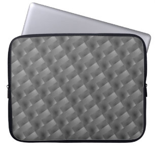 Capa de Laptop cinza, retângulos, relevo Fodral