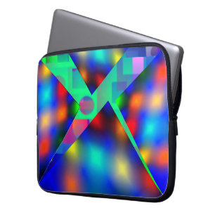 Capa de laptop colorida, com-kuvert torto, azul laptop fodral