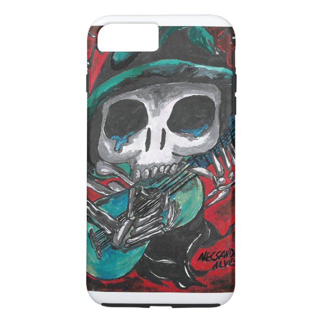 Capa exu caveira Case-Mate iPhone skal (Baksida)