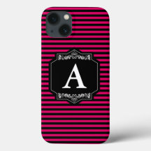 Capa iPhone 8/ 7, Tuff Listras Rosa Monograma