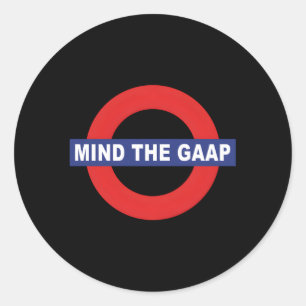 CAPA-mind, redovisning av gaap-mellanrum Runt Klistermärke