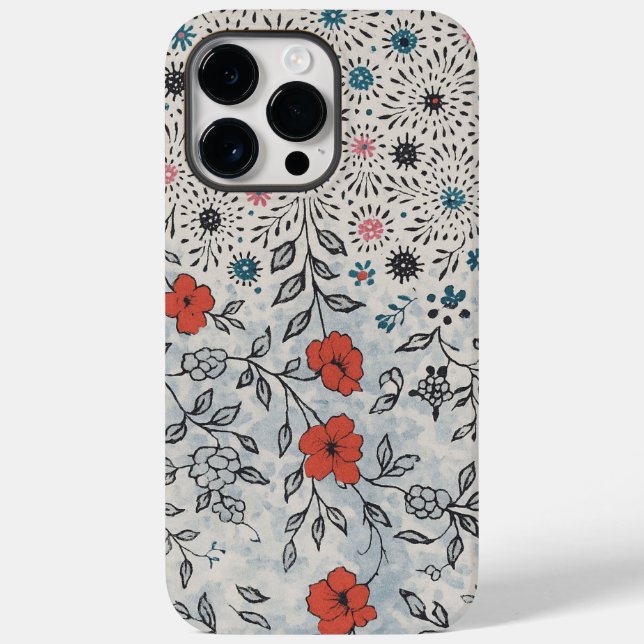 Capa para celular florais artístico  (Baksida)