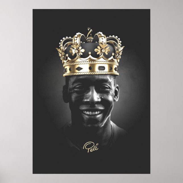 Capa Para iPhone Cartão Postal Camiseta Kung Pelé Poster (Framsidan)