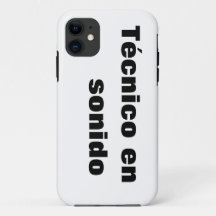 Capa para iphone técnico en sonido