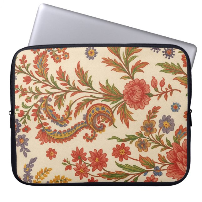 Capa para laptop Flores de Zínnia em artes Fodral (Framsidan)