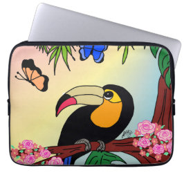 Capa para laptop Tucano e borboletas Fodral