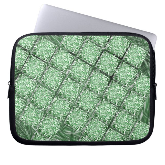 Capa simula peças cerâmica pequena, verde laptop fodral (Framsidan)