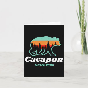 Capacon State Park Väster Virginia Bear Summer Kort
