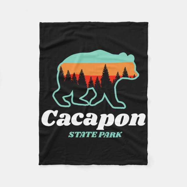 Capacon State Park West Virginia Björn Sommar  Fleecefilt (Framsidan)