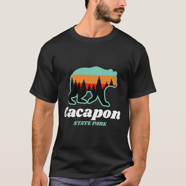 Capacon State Park West Virginia Björn Sommar  T Shirt (Framsida)
