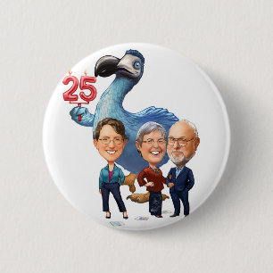 Capclave 25-årsjubileum Button Knapp