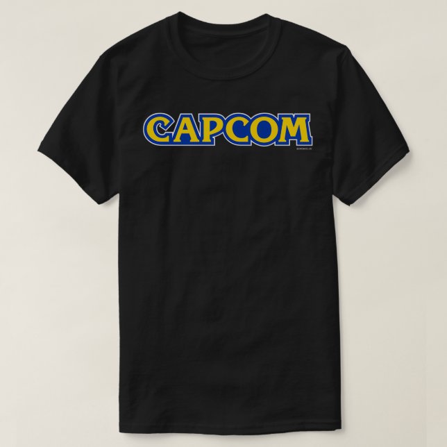 CAPCOM logotyp Pullover T Shirt (Design framsida)