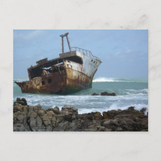 Cape Agulhas, Afrika, vrak vykort