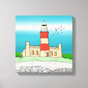 Cape Agulhas Lighthouse Canvastryck