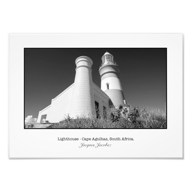Cape Agulhas Lighthouse Fototryck (Framsidan)