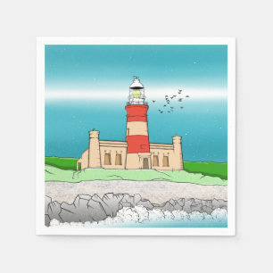 Cape Agulhas Lighthouse Pappersservett