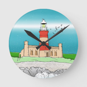 Cape Agulhas Lighthouse Rund Klocka