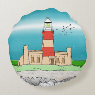Cape Agulhas Lighthouse Rund Kudde