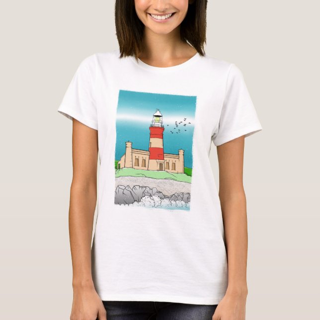 Cape Agulhas Lighthouse SHIRT AMAZON T Shirt (Framsida)