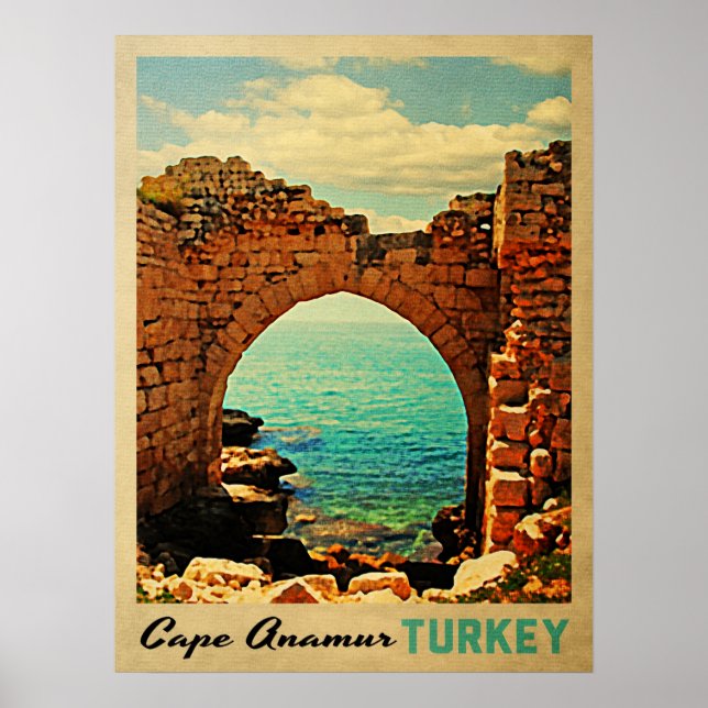 Cape Anamur Turkiet Poster (Framsidan)