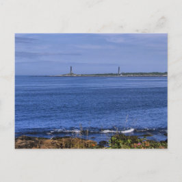 Cape Ann Twin Lighthouses-Postcard Vykort