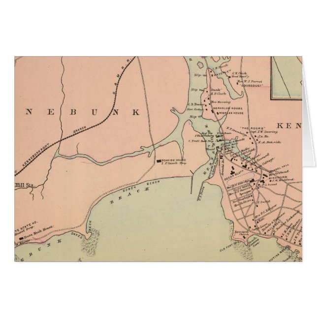 Cape Arundel, Kennebunkport, Maine Hälsningskort (Framsidan Horizontal)