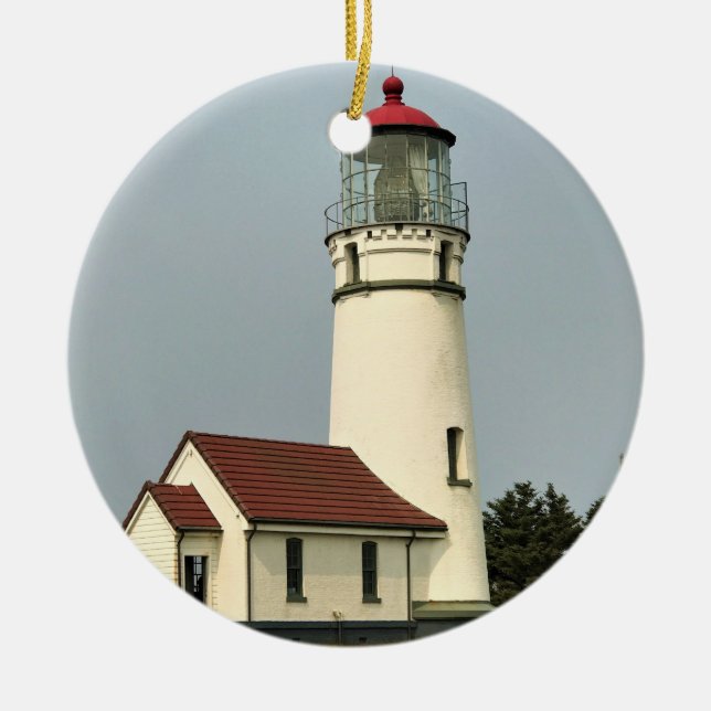 Cape Blanco Lighthouse, ELLER Julgransprydnad Keramik (Framsidan)