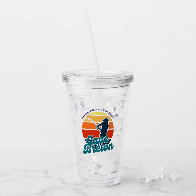 Cape Breton fiskespö och rulltumbler Take Away Mugg (Framsida Ice)