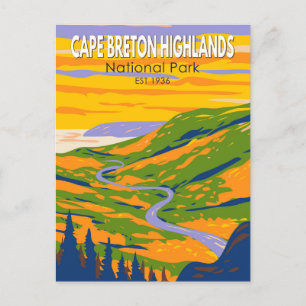 Cape Breton Highlands National Park Canada Travel Vykort