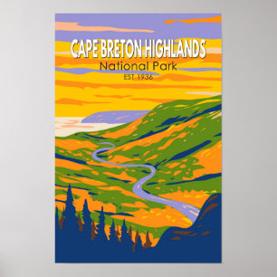 Cape Breton Highlands National Park Kanada Resa Poster